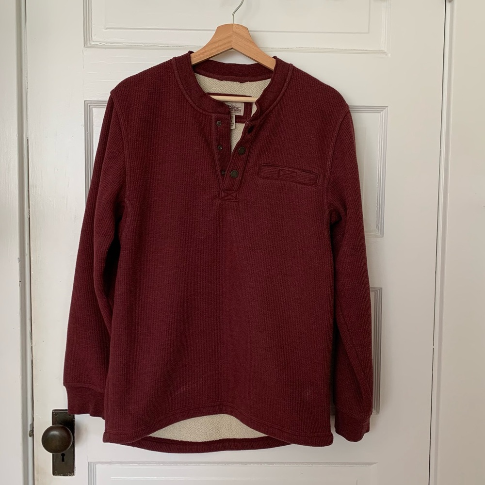 Men's Katahdin Iron Works® Bonded Waffle Fleece Henley